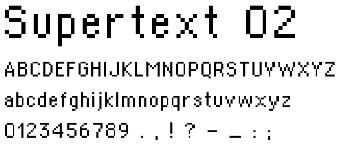 Supertext 02 font